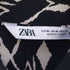 ザラ ZARA 総柄プリント レーヨン ハーフボタンシャツワンピース レディース import:M