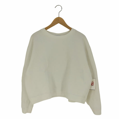 ザラ ZARA WOMAN クルーネック クロップドスウェット レディース import:L