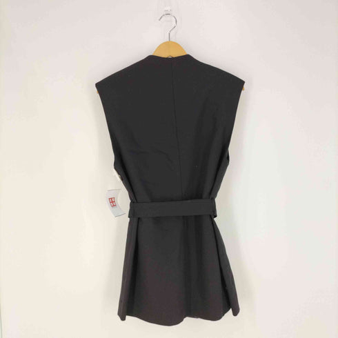 ザラ ZARA PATCH POCKET LONGLINE VEST パッチポケット ロングラインベスト レディース import:L