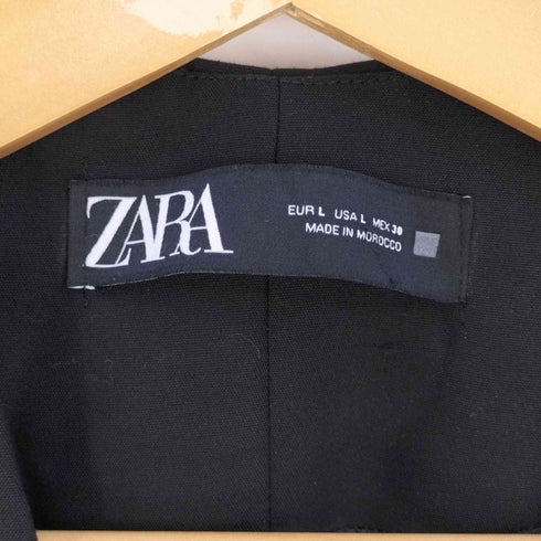 ザラ ZARA PATCH POCKET LONGLINE VEST パッチポケット ロングラインベスト レディース import:L