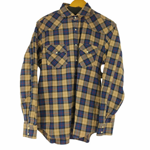 アレッサンドロ ゲラルディ ALESSANDRO GHERARDI MADE IN ITALY コットンネップ ウエスタンチェックシャツ メンズ 41