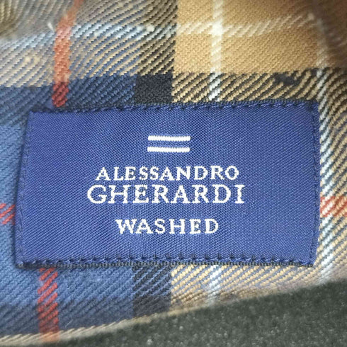 アレッサンドロ ゲラルディ ALESSANDRO GHERARDI MADE IN ITALY コットンネップ ウエスタンチェックシャツ メンズ 41