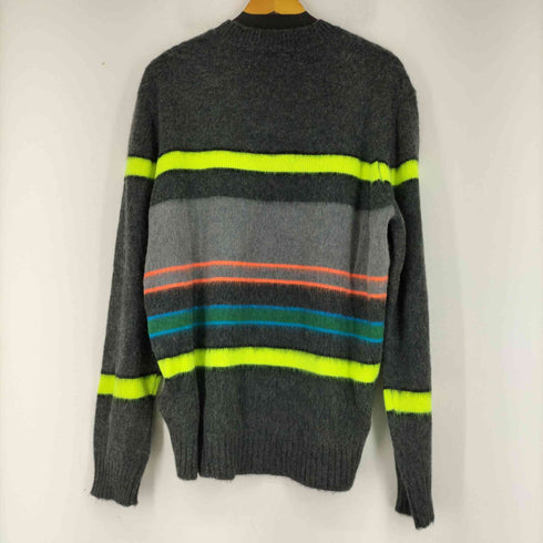 ディーゼル DIESEL K-PUEBLO アクリルアルパカ ボーダーニット メンズ import:L