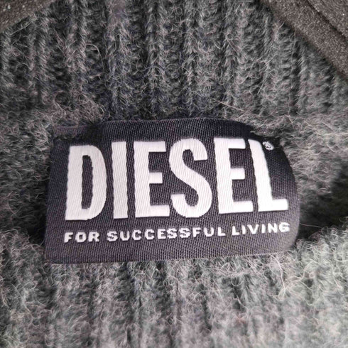ディーゼル DIESEL K-PUEBLO アクリルアルパカ ボーダーニット メンズ import:L