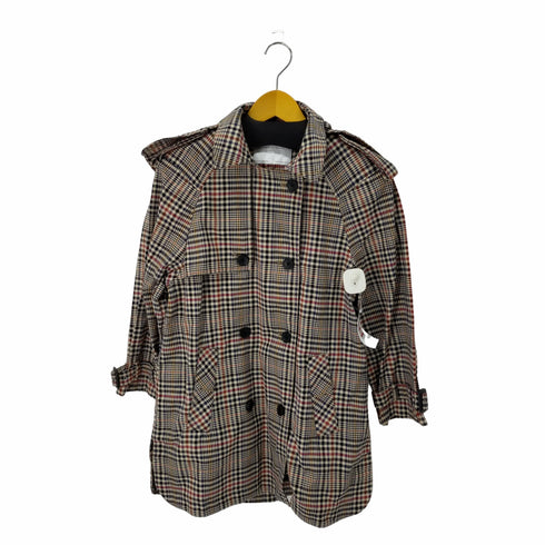 ザラ ZARA フード付きチェック柄コート レディース JPN:XS