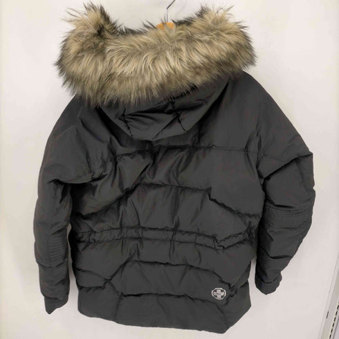 アールエルエックスラルフローレン RLX RALPH LAUREN ロゴプリント ファーフーデッドダウンジャケット 止水ジップ メンズ