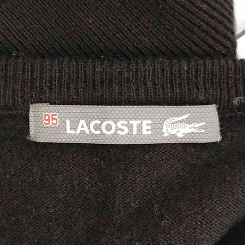 ラコステ LACOSTE 幾何学模様 Vネックニット レディース 95