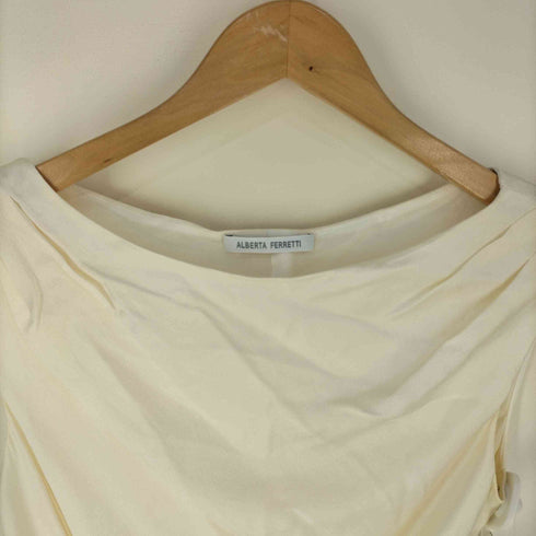 アルベルタフェレッティ ALBERTA FERRETTI ドレープシルク ノースリーブブラウス レディース