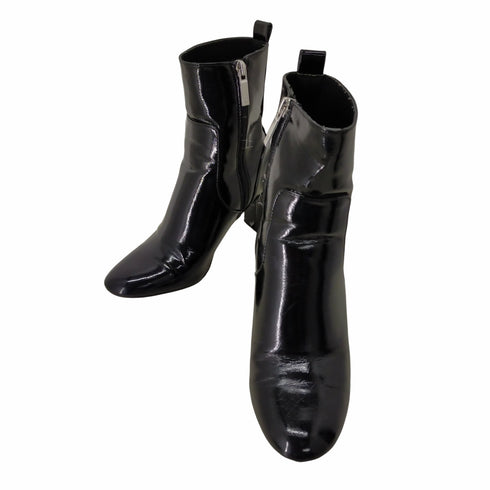 ザラ ZARA Metallic Black Boots レディース 37