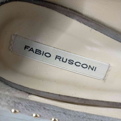 ファビオルスコーニ FABIO RUSCONI スタッズスエードパンプス レディース 36