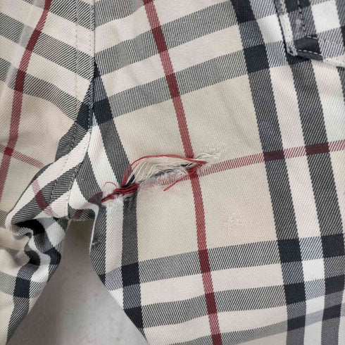 バーバリーブラックレーベル BURBERRY BLACK LABEL ノバチェックボタンフライスキニーパンツ メンズ JPN:71-76