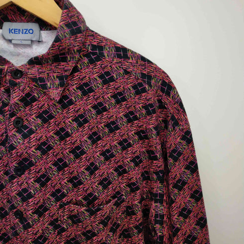 ケンゾー KENZO 総柄 ロングスリーブポロシャツ メンズ import:L