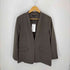 ラナン RANAN ノーカラー グレンチェックテーラードジャケット セットアップ レディース import:XL