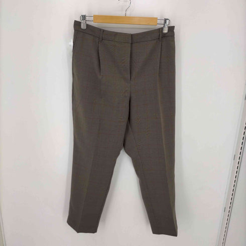 ラナン RANAN ノーカラー グレンチェックテーラードジャケット セットアップ レディース import:XL