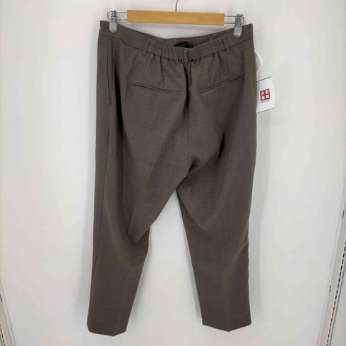ラナン RANAN ノーカラー グレンチェックテーラードジャケット セットアップ レディース import:XL