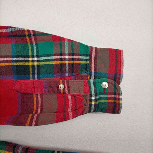 ギャップ Gap 90S OLD 紺タグ タータンチェック フランネルシャツ メンズ