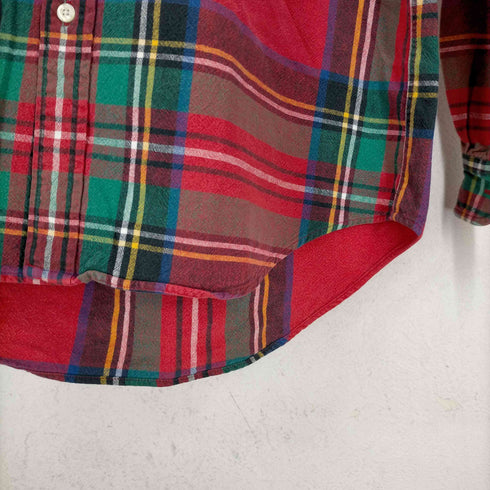 ギャップ Gap 90S OLD 紺タグ タータンチェック フランネルシャツ メンズ
