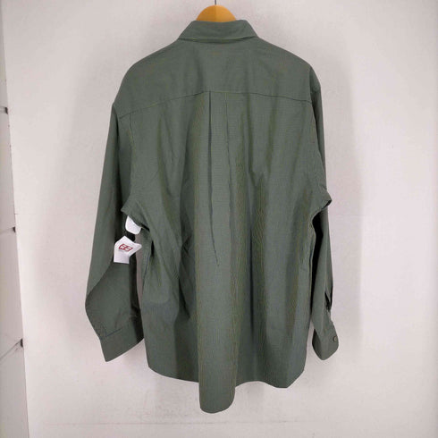 ノーティカ NAUTICA 90S PINPOINT OXFORD ロゴ刺繍長袖シャツ メンズ import:L