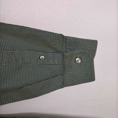 ノーティカ NAUTICA 90S PINPOINT OXFORD ロゴ刺繍長袖シャツ メンズ import:L