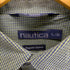 ノーティカ NAUTICA 90S PINPOINT OXFORD ロゴ刺繍長袖シャツ メンズ import:L