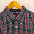 トミーヒルフィガー TOMMY HILFIGER 00S ロゴ刺繍 タータンチェック BDシャツ メンズ import:XL