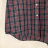トミーヒルフィガー TOMMY HILFIGER 00S ロゴ刺繍 タータンチェック BDシャツ メンズ import:XL