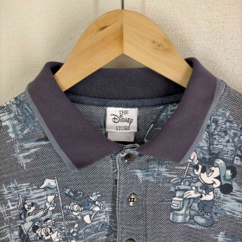90S キャラクタープリント 総柄 ポロシャツ メンズ