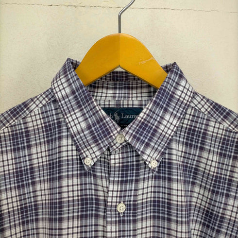 ラルフローレン RALPH LAUREN 90-00s BLAKE ポニー刺繍 タータンチェックオックスフォードシャツ メンズ JPN:L