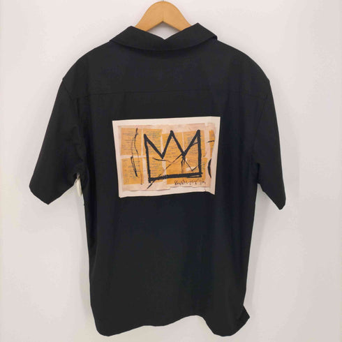 センスオブプレイス SENSE OF PLACE JEAN-MICHEL BASQUIAT 別注 グラフィック アート シャツ B 開襟 S/S シャツ メンズ JPN:M
