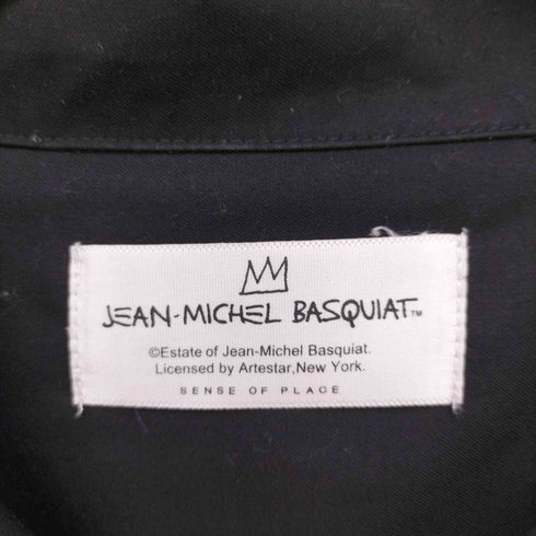 センスオブプレイス SENSE OF PLACE JEAN-MICHEL BASQUIAT 別注 グラフィック アート シャツ B 開襟 S/S シャツ メンズ JPN:M