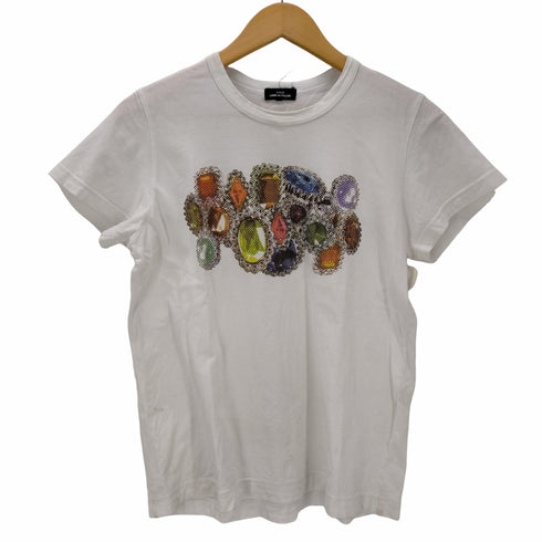 トリココムデギャルソン tricot COMME des GARCONS ジュエリー 宝石 プリント クルーネックTシャツ レディース JPN:M