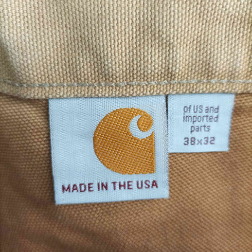 カーハート Carhartt DOUBLE FRONT WORK DUNGAREE(CARHARTT BROWN) メンズ 38x32