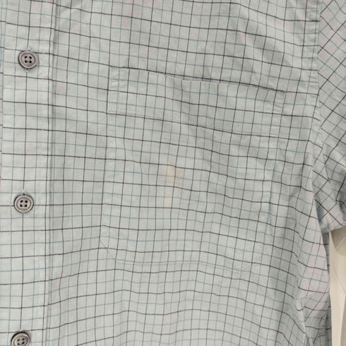 ギャップ Gap 00S OLD STRETCH チェック S/S シャツ メンズ import:M