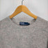 ポロバイラルフローレン Polo by RALPH LAUREN 90-00S ベアー刺繍 ウール100 メランジニット メンズ import:M