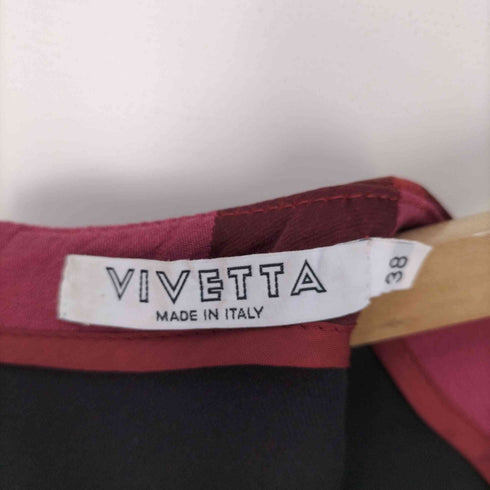 ヴィヴェッタ VIVETTA イタリア製 マーブル模様 ワンピース レディース 38