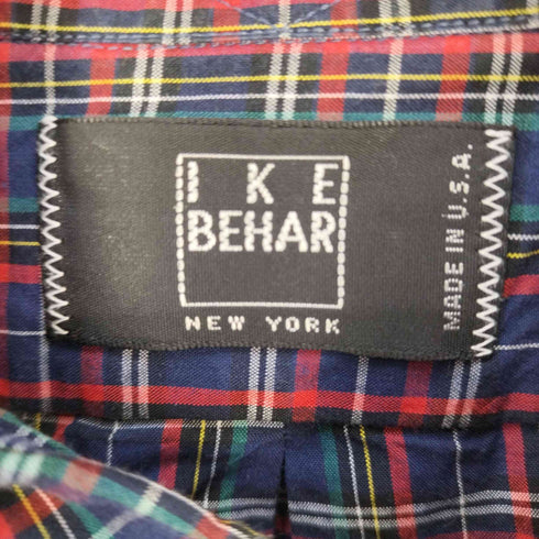 アイクベーハー IKE BEHAR USA製 チェックシャツ メンズ import:L