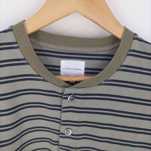カーリー CURLY&Co ヘンリーネックボーダーTシャツ メンズ 4