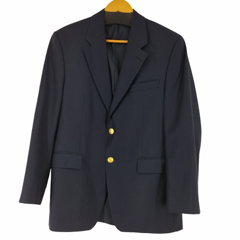ローレンラルフローレン LAUREN RALPH LAUREN MADE IN CANADA ウール2B紺ブレ メンズ import:M