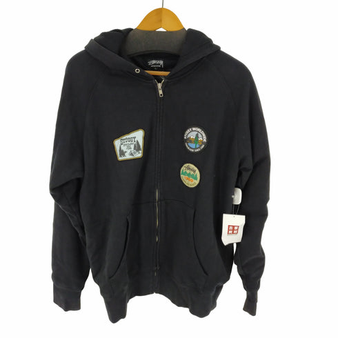 ステューシー Stussy 90s 裏地サーマル フルジップワッペンパーカー メンズ JPN:L