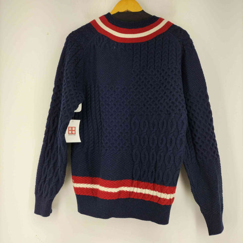 ビームスプラス BEAMS+ ウールナイロン Vネックマルチケーブルニット メンズ JPN:M
