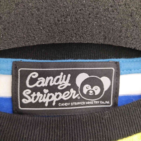 キャンディーストリッパー CANDY STRIPER オーバーサイズ S/S ボーダーTシャツ レディース JPN:2