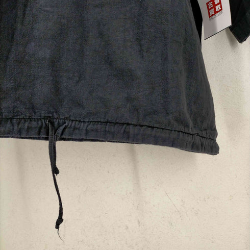 CANCUN ロゴラバープリントコットンドローコードヘンリーネックシャツ メンズ JPN:XL
