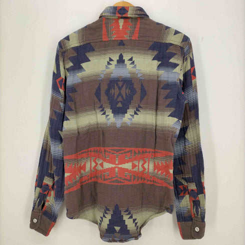 ラグビーラルフローレン Rugby Ralph Lauren ネイティブ柄 シャツ チンスト付き メンズ import:S