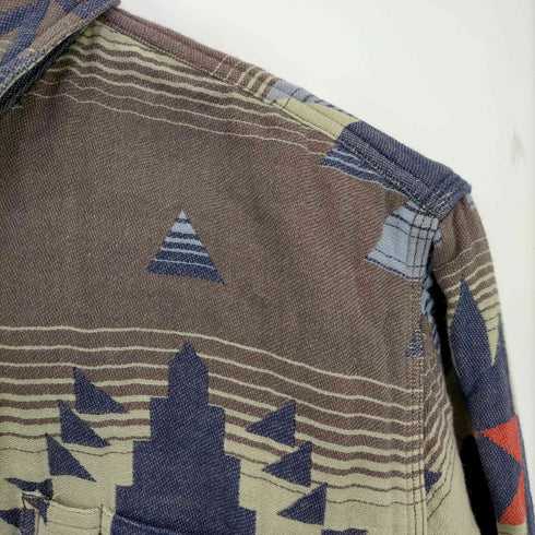 ラグビーラルフローレン Rugby Ralph Lauren ネイティブ柄 シャツ チンスト付き メンズ import:S