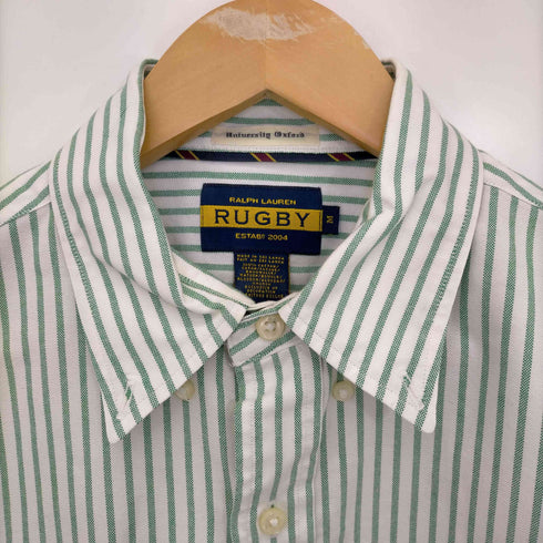 ラグビーラルフローレン Rugby Ralph Lauren ストライプ オックスフォード ボタンダウンシャツ メンズ import:M