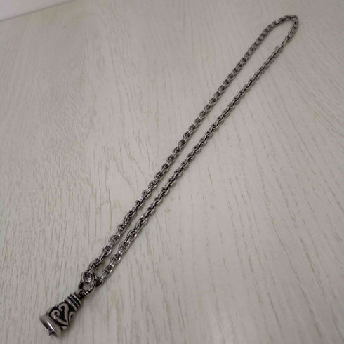 silver kyasya ベルペンダントトップ ペーパーチェーン メンズ