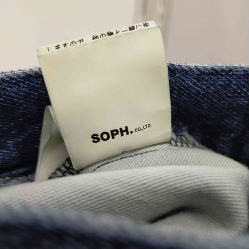 ソフ SOPH. 23AW WASHED DENIM STRAIGHT PANTS ワイドデニムパンツ メンズ JPN:L