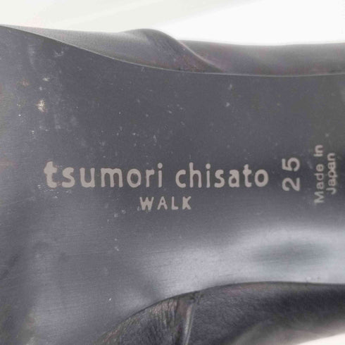 ツモリチサトウォーク tsumori chisato walk 日本製 ジップアップ レザーブーツ レディース 25