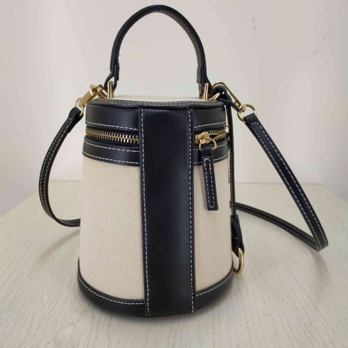 ザラ ZARA コントラストボックスバック レディース M