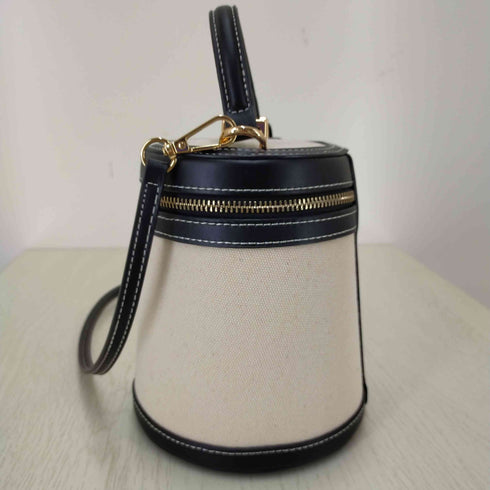 ザラ ZARA コントラストボックスバック レディース M